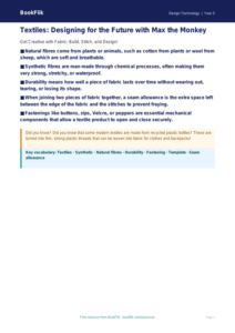 Free Textiles Poster | Year 5 Core | BookFlik