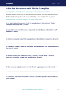 Free Adjectives Assessment | Year 1 Core | BookFlik