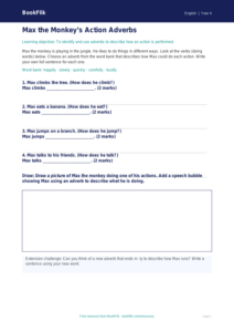 Free Adverbs Activity Sheet | Year 4 Supported | BookFlik