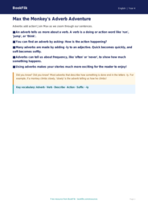 Free Adverbs Poster | Year 4 Supported | BookFlik
