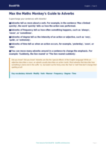 Free Adverbs Poster | Year 5 Core | BookFlik