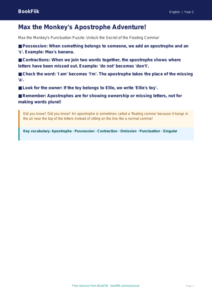 Free Apostrophes Poster | Year 2 Core | BookFlik