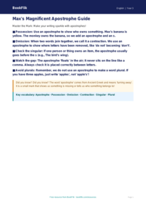 Free Apostrophes Poster | Year 3 Core | BookFlik