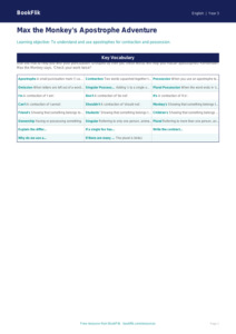 Free Apostrophes Word Mat | Year 3 Core | BookFlik