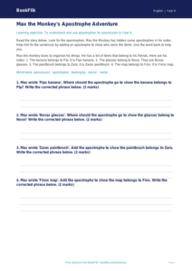 Free Apostrophes Track Sheet | Year 4 Supported | BookFlik