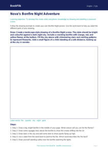Free Bonfire Night Drawing Sheet | Eyfs Core | BookFlik