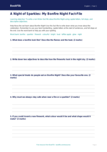 Free Bonfire Night Template | Year 1 Core | BookFlik