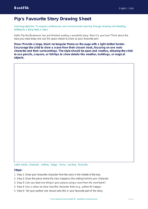 Free Book Review Drawing Sheet | EYFS Core | BookFlik