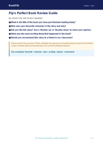 Free Book Review Poster | EYFS Core | BookFlik