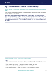 Free Book Review Drawing Sheet | Year 4 Supported | BookFlik