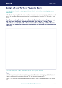 Free Book Review Drawing Sheet | Year 5 Core | BookFlik