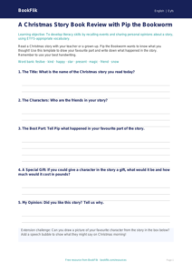 Free Christmas Story Template | EYFS Core | BookFlik