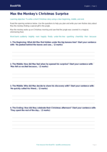 Free Christmas Story Writing Frame | Year 1 Core | BookFlik
