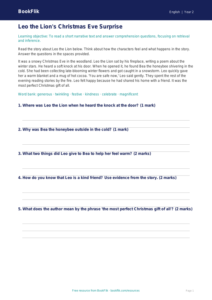 Free Christmas Story Track Sheet | Year 2 Core | BookFlik