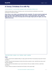 Free Christmas Story Drawing Sheet | Year 4 Supported | BookFlik