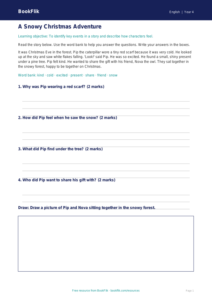 Free Christmas Story Track Sheet | Year 4 Supported | BookFlik