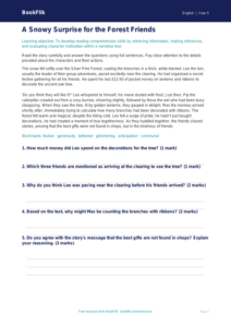 Free Christmas Story Comprehension | Year 5 Core | BookFlik