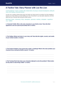 Free Christmas Story Template | Year 5 Core | BookFlik