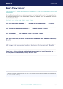 Free Creative Writing Activity Sheet | EYFS Core | BookFlik