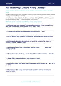 Free Creative Writing Quiz | Year 2 Core | BookFlik