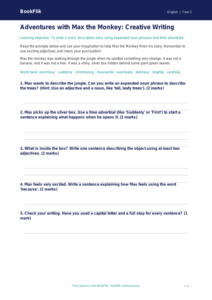 Free Creative Writing Worksheet | Year 2 Core | BookFlik