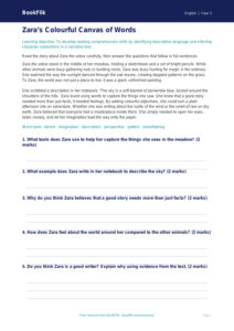 Free Creative Writing Comprehension | Year 3 Core | BookFlik