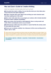 Free Creative Writing Poster | Year 3 Core | BookFlik