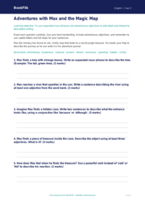 Free Creative Writing Worksheet | Year 3 Core | BookFlik