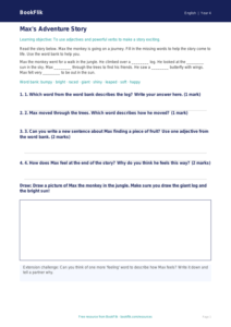 Free Creative Writing Track Sheet | Year 4 Supported | BookFlik