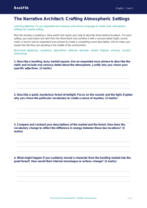 Free Creative Writing Activity Sheet | Year 5 Greater Depth | BookFlik