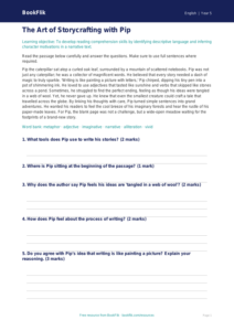 Free Creative Writing Comprehension | Year 5 Core | BookFlik