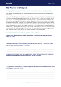 Free Creative Writing Comprehension | Year 5 Greater Depth | BookFlik