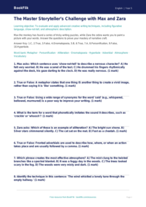 Free Creative Writing Quiz | Year 5 Greater Depth | BookFlik