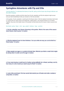 Free Easter Story Worksheet | EYFS Core | BookFlik