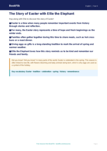 Free Easter Story Poster | Year 4 Supported | BookFlik