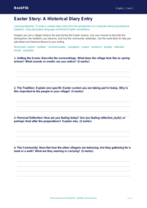 Free Easter Story Template | Year 5 Core | BookFlik