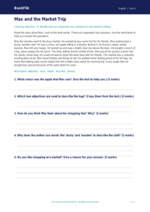Free Expanded Noun Phrases Comprehension | Year 4 Supported | BookFlik