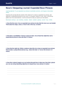 Free Expanded Noun Phrases Template | Year 5 Core | BookFlik
