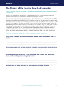 Free Explanation Texts Comprehension | Year 4 Greater Depth | BookFlik