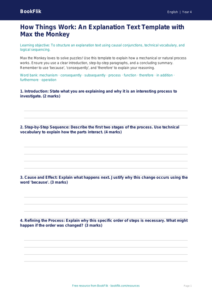 Free Explanation Texts Template | Year 4 Greater Depth | BookFlik