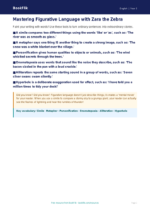 Free Figurative Language Poster | Year 5 Core | BookFlik