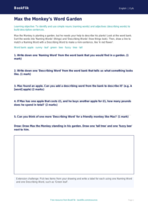 Free Grammar Activity Sheet | EYFS Core | BookFlik
