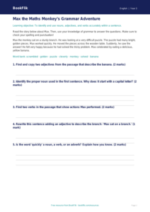 Free Grammar Track Sheet | Year 3 Core | BookFlik