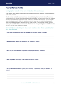Free Grammar Comprehension | Year 4 Supported | BookFlik