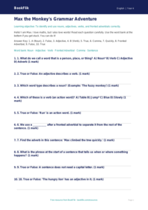 Free Year 4 Grammar Worksheet | Printable PDF | BookFlik