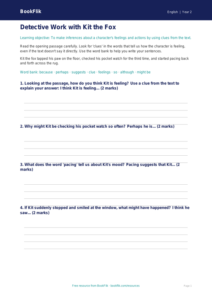 Free Inference Writing Frame | Year 2 Core | BookFlik