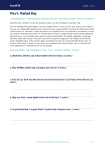 Free Inference Comprehension | Year 4 Supported | BookFlik
