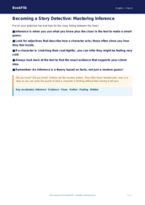 Free Inference Poster | Year 4 Supported | BookFlik