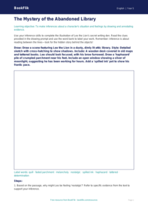 Free Inference Drawing Sheet | Year 5 Greater Depth | BookFlik