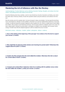 Free Inference Track Sheet | Year 5 Greater Depth | BookFlik